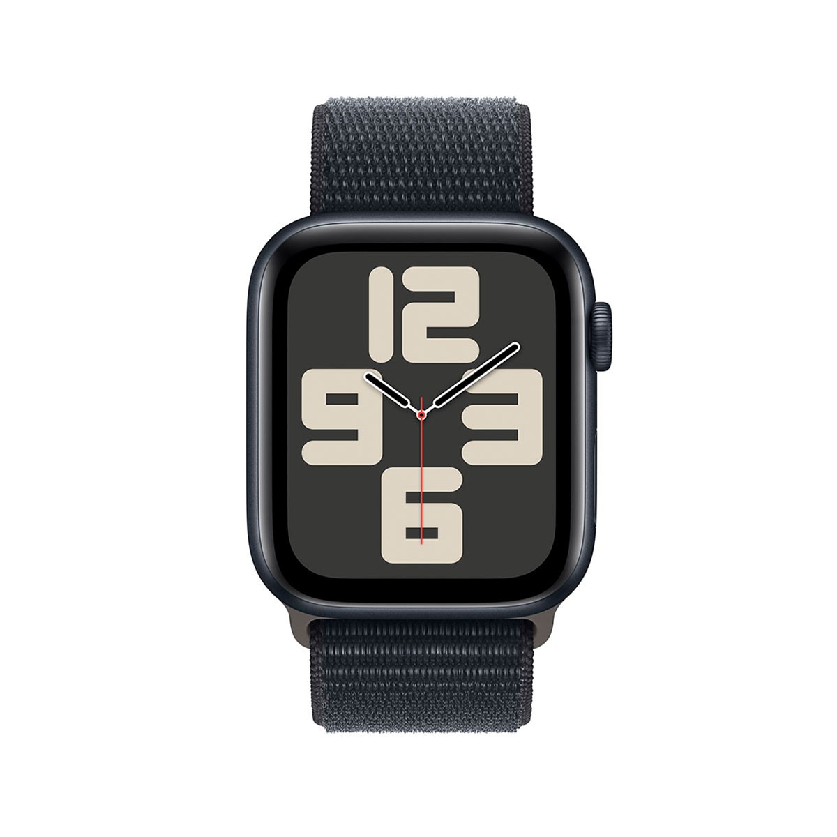 Apple Watch SE 2rd Generation GPS + Cellular 44mm Aluminum w/ Black Sport Loop Bracelet
