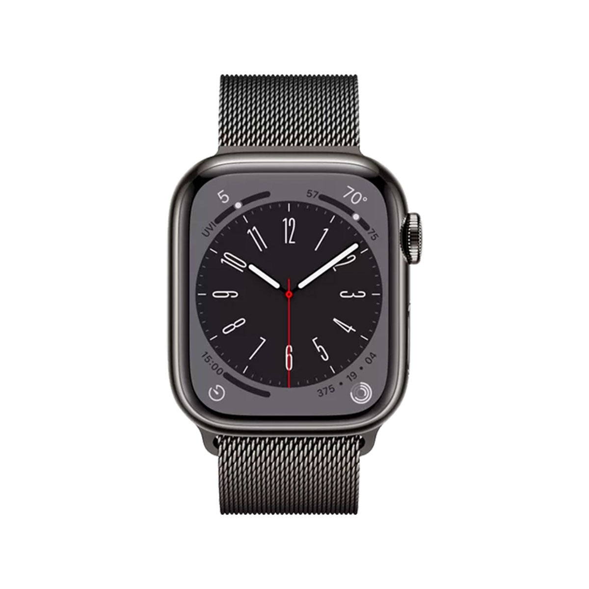 SmartWatch Apple Watch Series 8 GPS + Cellular 41mm Stainless Steel w/ Graphite Milanese Loop Band