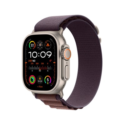 Apple Watch Ultra 2 LTE 49mm Titanium w/ Alpine Loop Purple Bracelet M