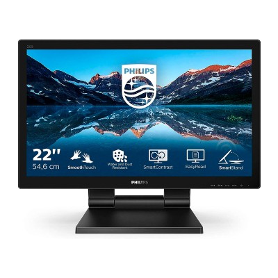 Monitor Touch Philips 222B9T 21.5" FHD 60Hz Preto