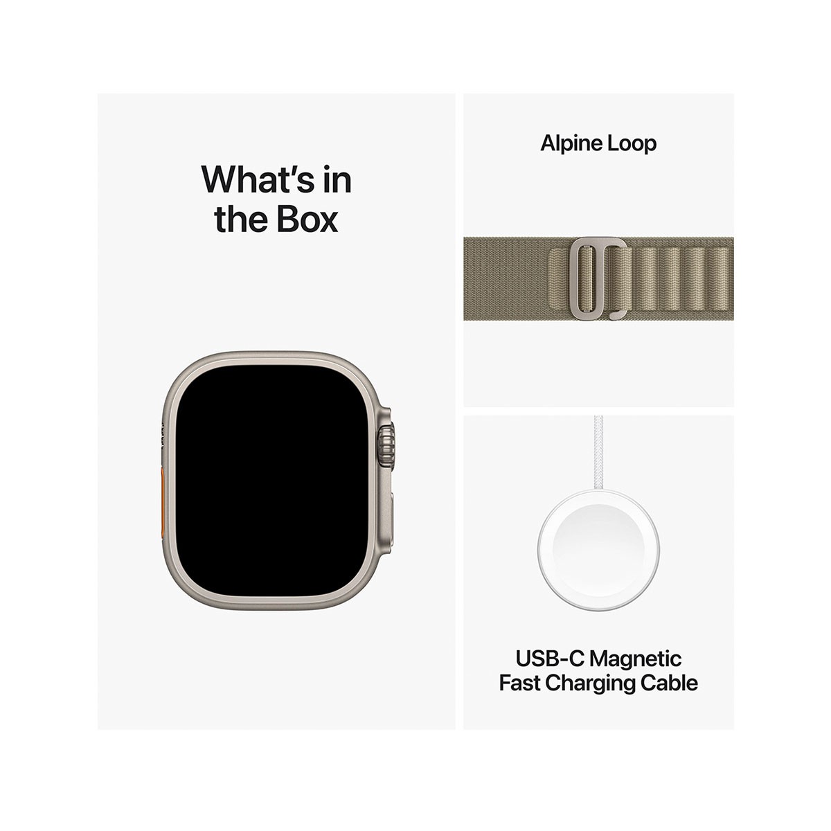 Apple Watch Ultra 2 GPS + Cellular 49mm Titanium w/ Loop Alpine Green Bracelet M