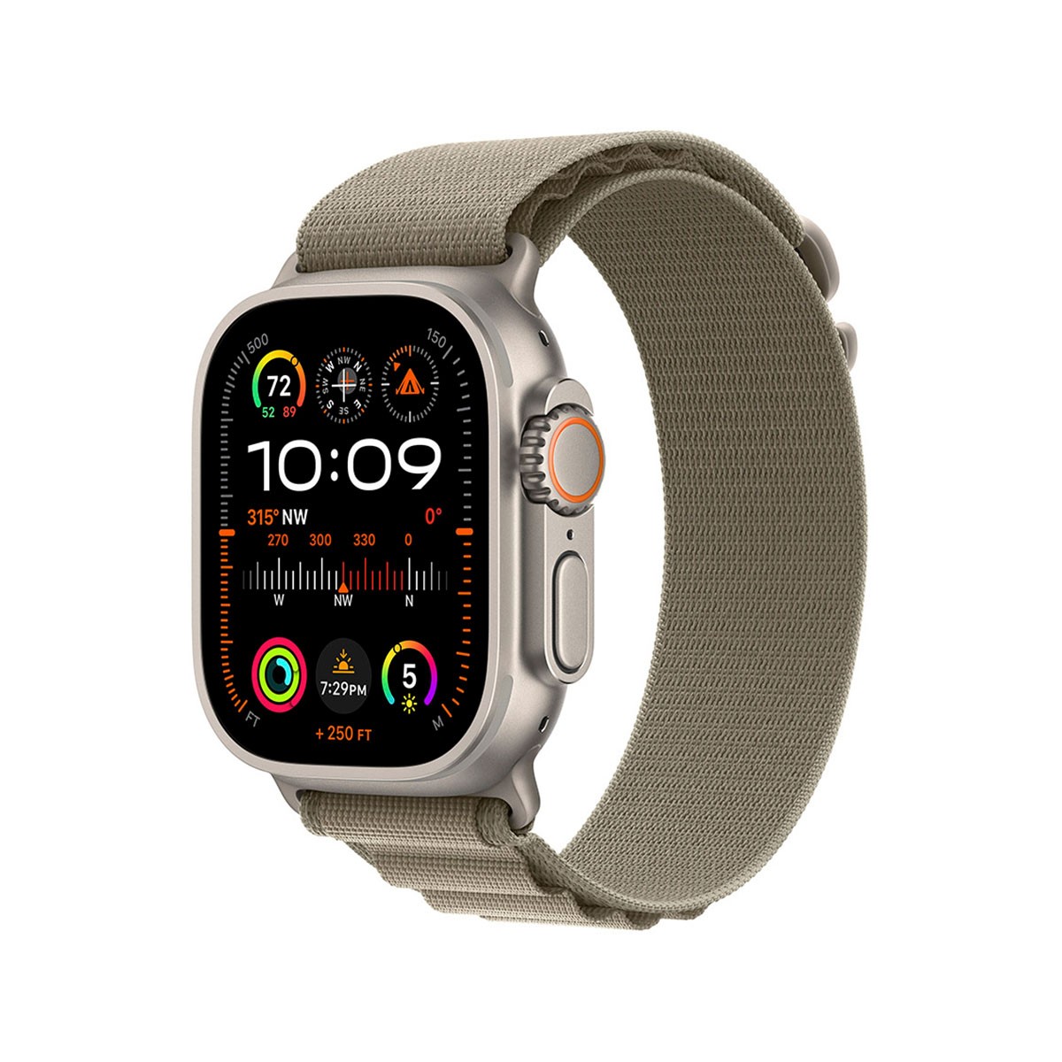 Apple Watch Ultra 2 GPS + Cellular 49mm Titanium w/ Loop Alpine Green BraceletS