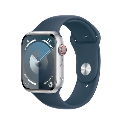 Apple Watch Series 9 GPS + Cellular 41mm Aluminum w/ Blue Sport Band S/M