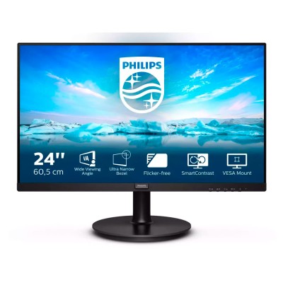 Monitor Philips 241V8L 23.8" FHD 75Hz Negro