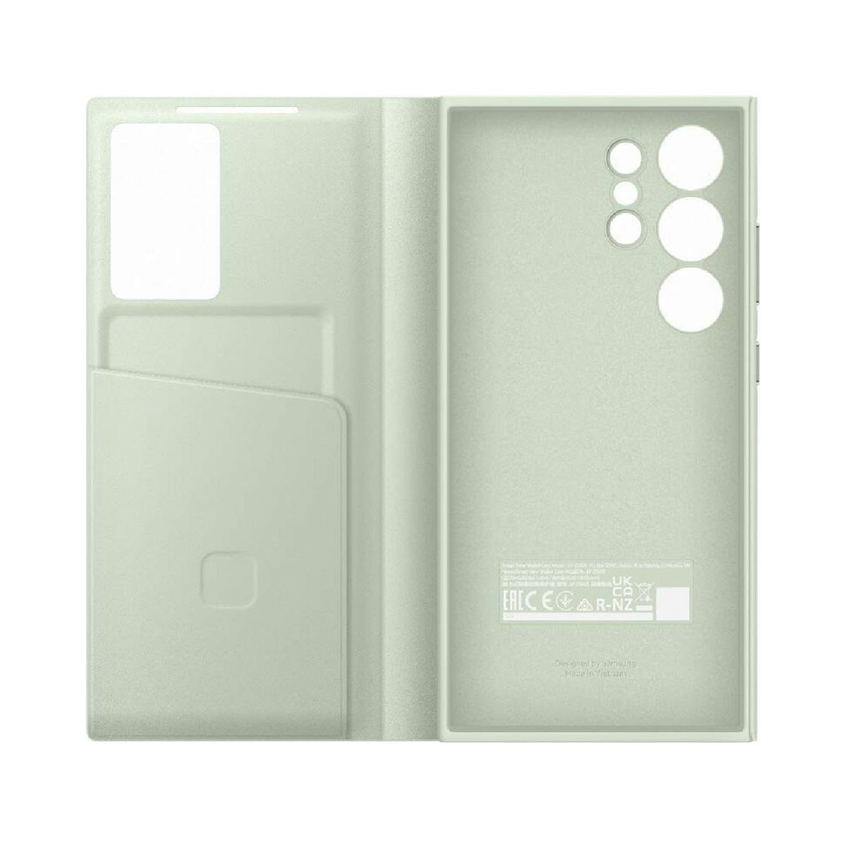 Capa smart view samsung galaxy s24 ultra ef zs928cgeg verde claro