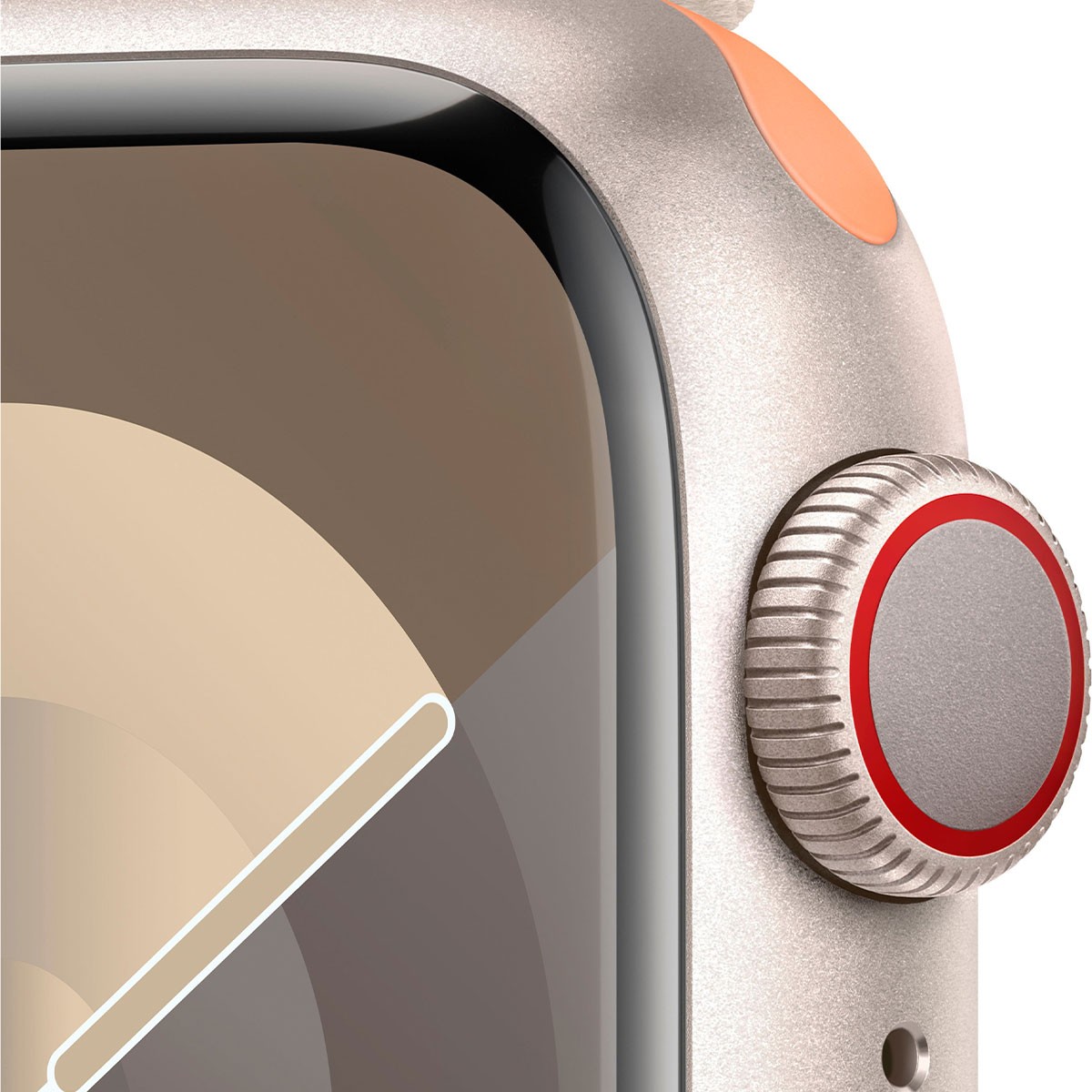 Apple Watch Series 9 GPS + Celular 41mm Alumínio c/ Bracelete Desportiva Loop Branco