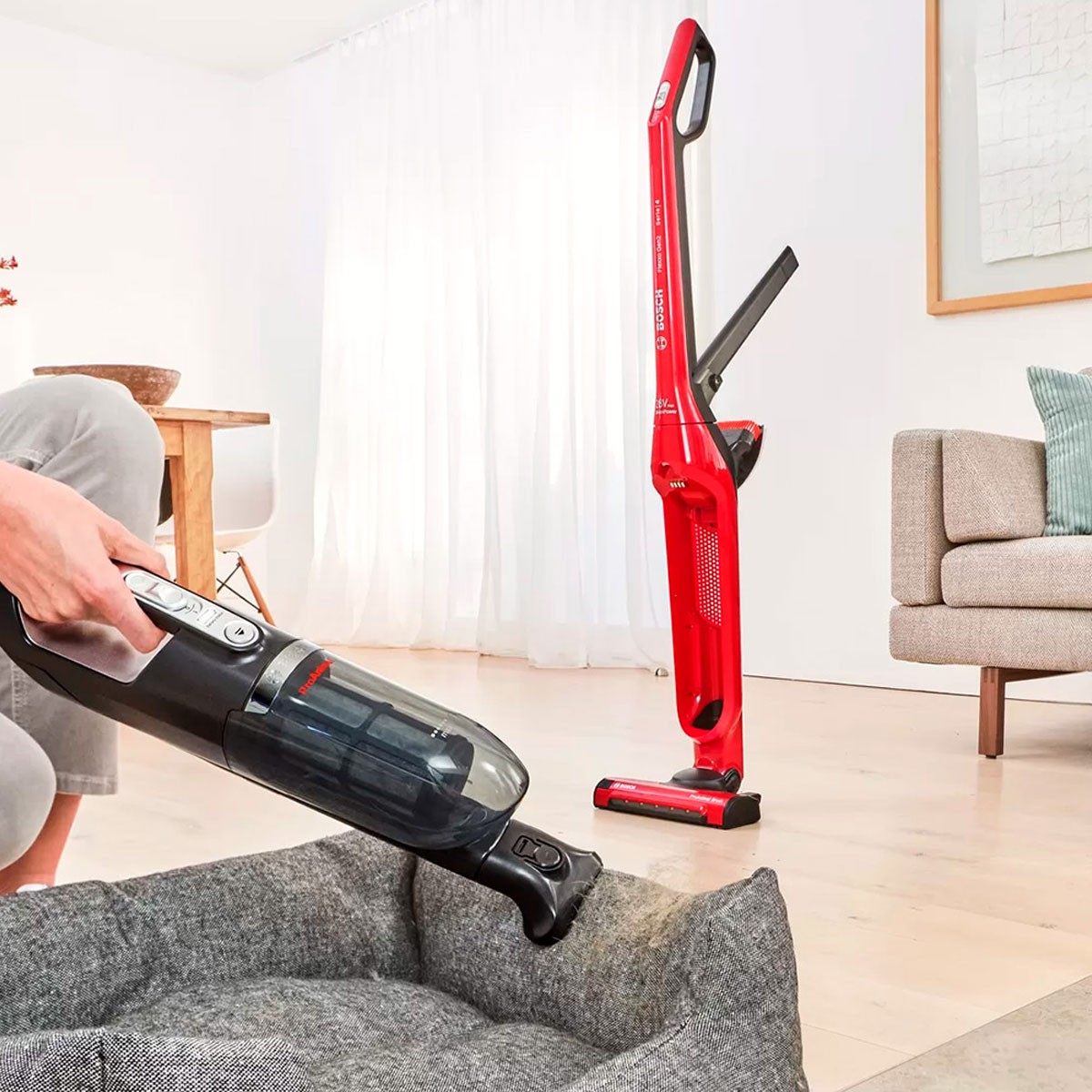 Aspirador Vertical Bosch Flexxo Gen2 BBH3ZOO28 28Vmax ProAnimal Vermelho