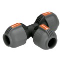 Conector de Mangueira Gardena 2771-20 União em T de 25 mm Preto/Cinzento