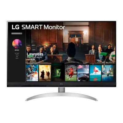 Monitor LG SmartMonitor 32SQ700S-W 31.5" VA 4K UHD Branco