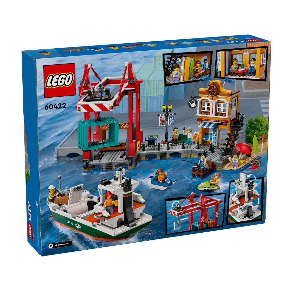 Sets Lego Barco De Carga LEGO City Puerto Marítimo Con Buque