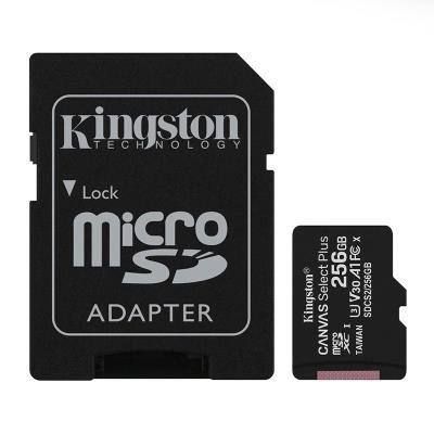 Cartão Memória Kingston Canvas Select Plus C10 microSDXC 256GB c/Adaptador