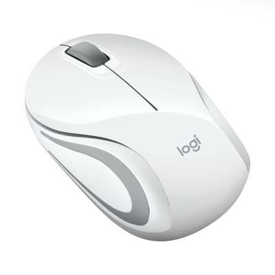 Wireless Optical Mouse Logitech Mini Mouse M187 White