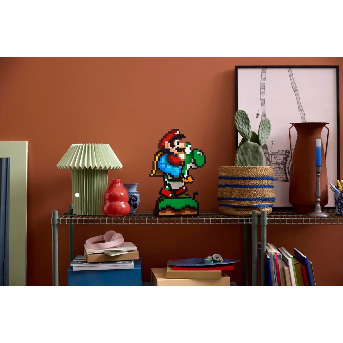 Lego Pixel Art Lego Mario Bros Super Mario World™: Mario E Yoshi