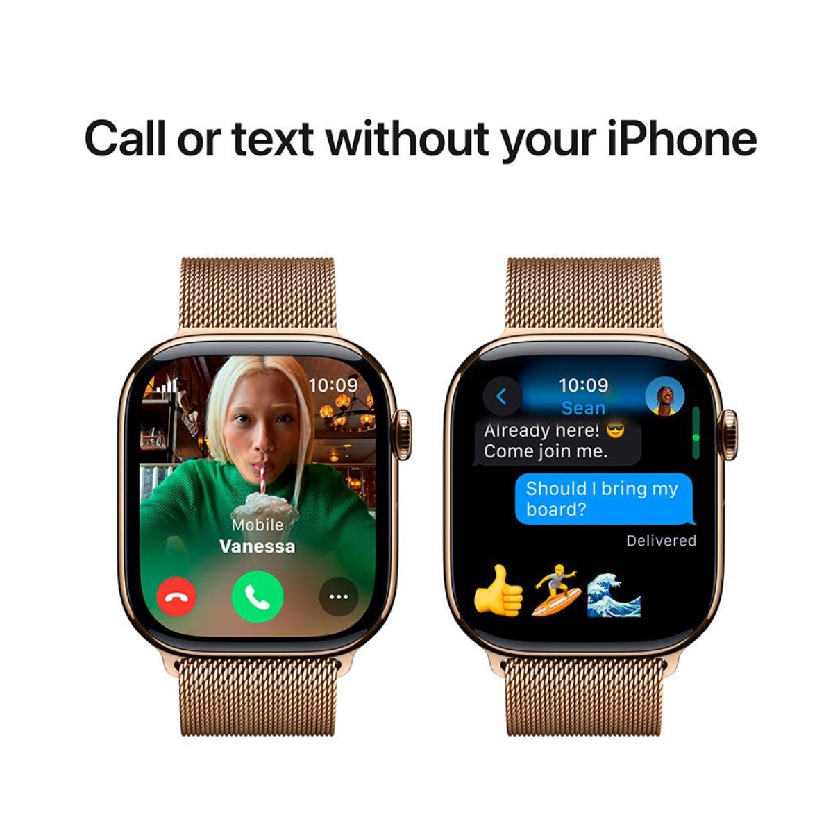 Apple Watch Series 10 GPS Cellular 42mm Titanio Dorado con