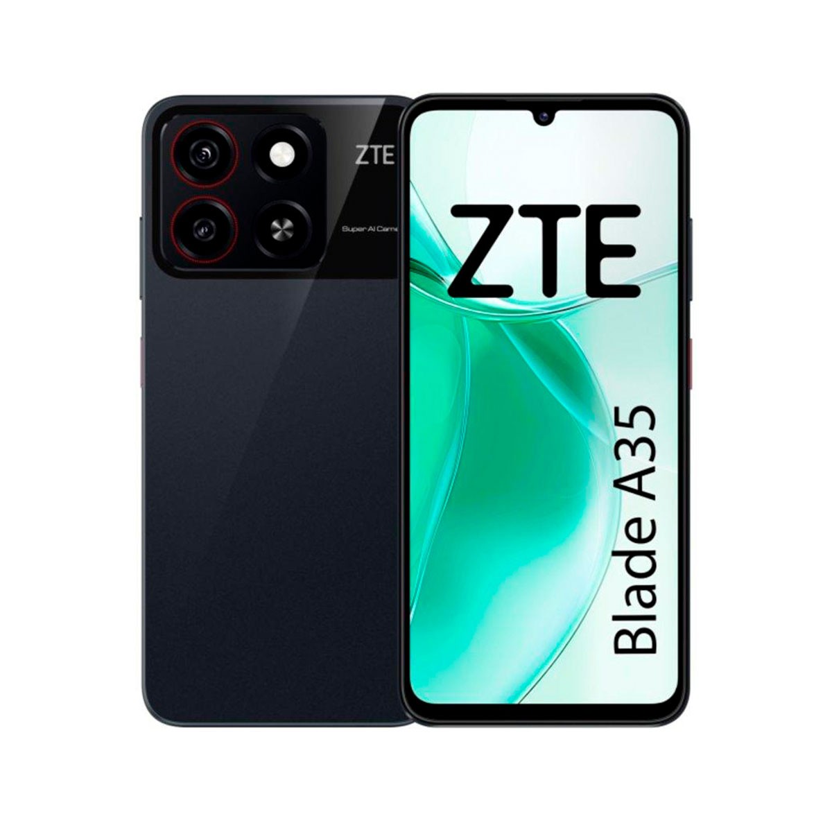 ZTE Blade A35 ミラー ブラック 12GB/64GB New) Blade A35 BLACK 4GB+64GB Dual SIM Unlocked Android Cell