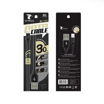 Data Cable LT Plus iPhone Lightning 30cm Black