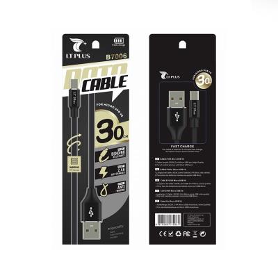 Data Cable LT Plus Micro USB 30cm Black