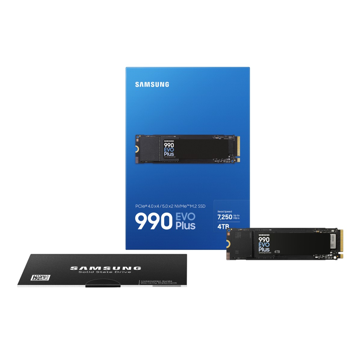 Samsung 990 EVO Plus SSD 4TB M.2 PCIe 5.0 NVMe 2.0