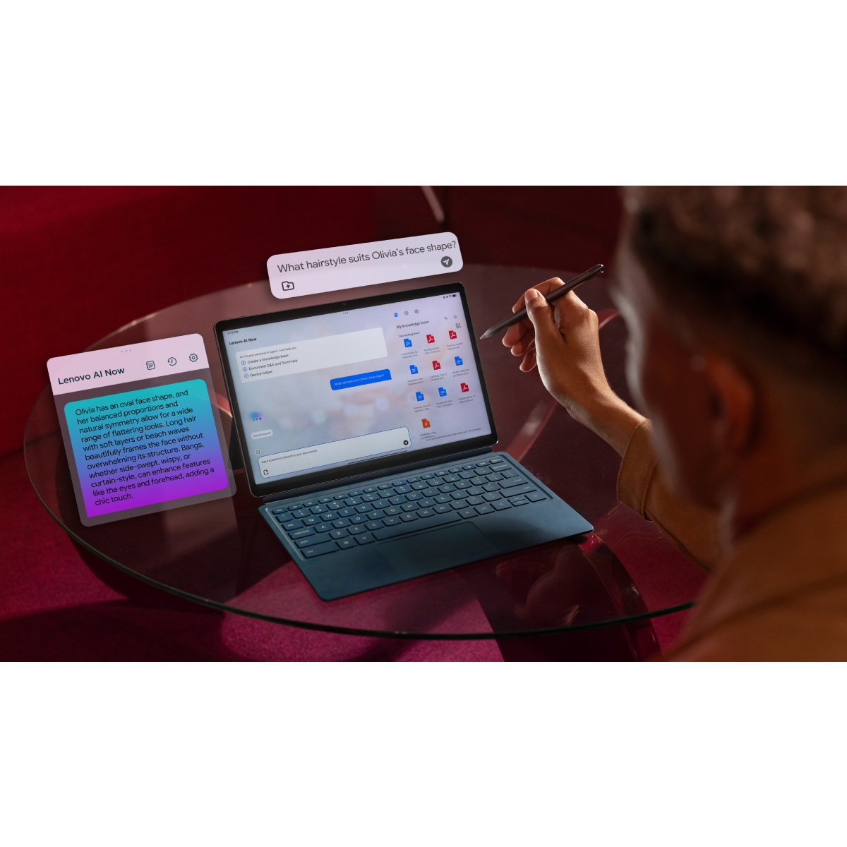 Tablet Lenovo Yoga Tab Plus TB520FU 12.7" 256GB/16GB Azul + Capa