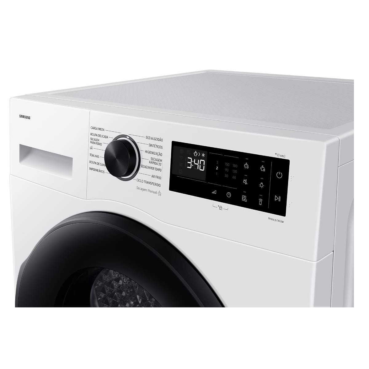 Secadora de Ropa Samsung kg Blanca DV90DG52A0AEEP