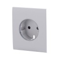 Protección Frontal para Enchufe Inteligente Ajax Centercover Gris