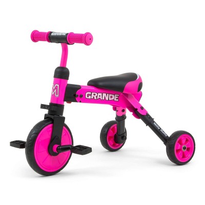 Triciclo Milly Mally Ride On - Bike 2 em 1 Rosa