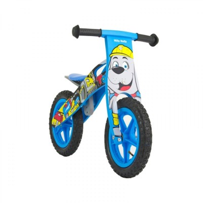 Bicicleta de equilibrio Milly Mally Rey Bob Madera Azul
