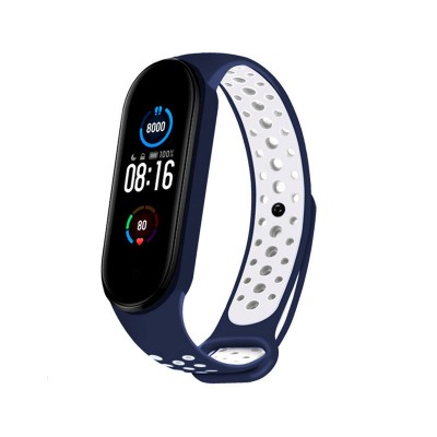 Sport Silicone Wristband Xiaomi Mi Band 5/6 Blue