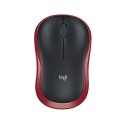 Ratón inalámbrico Logitech M185 1000 DPI rojo