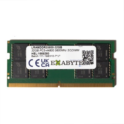 Exabyte 32GB DDR5 5600MHz...