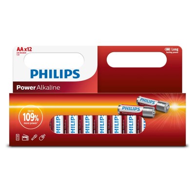 Pilhas Alcalinas Philips 12...