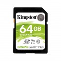 Tarjeta de Memoria SD Kingston 64GB Canvas Select Plus C10 100 MB/s