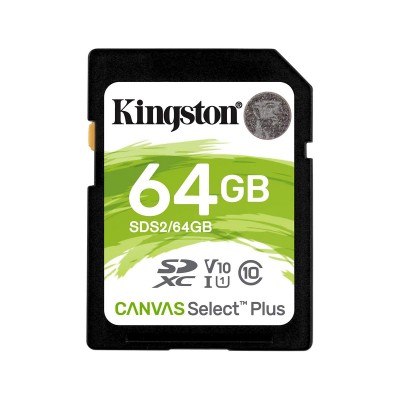 Memory Card Kingston Canvas Select Plus C10 SD 64GB