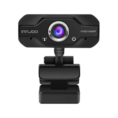 Webcam Innjoo Cam01 FHD c/Microfone Preta (IJ-CAM01)