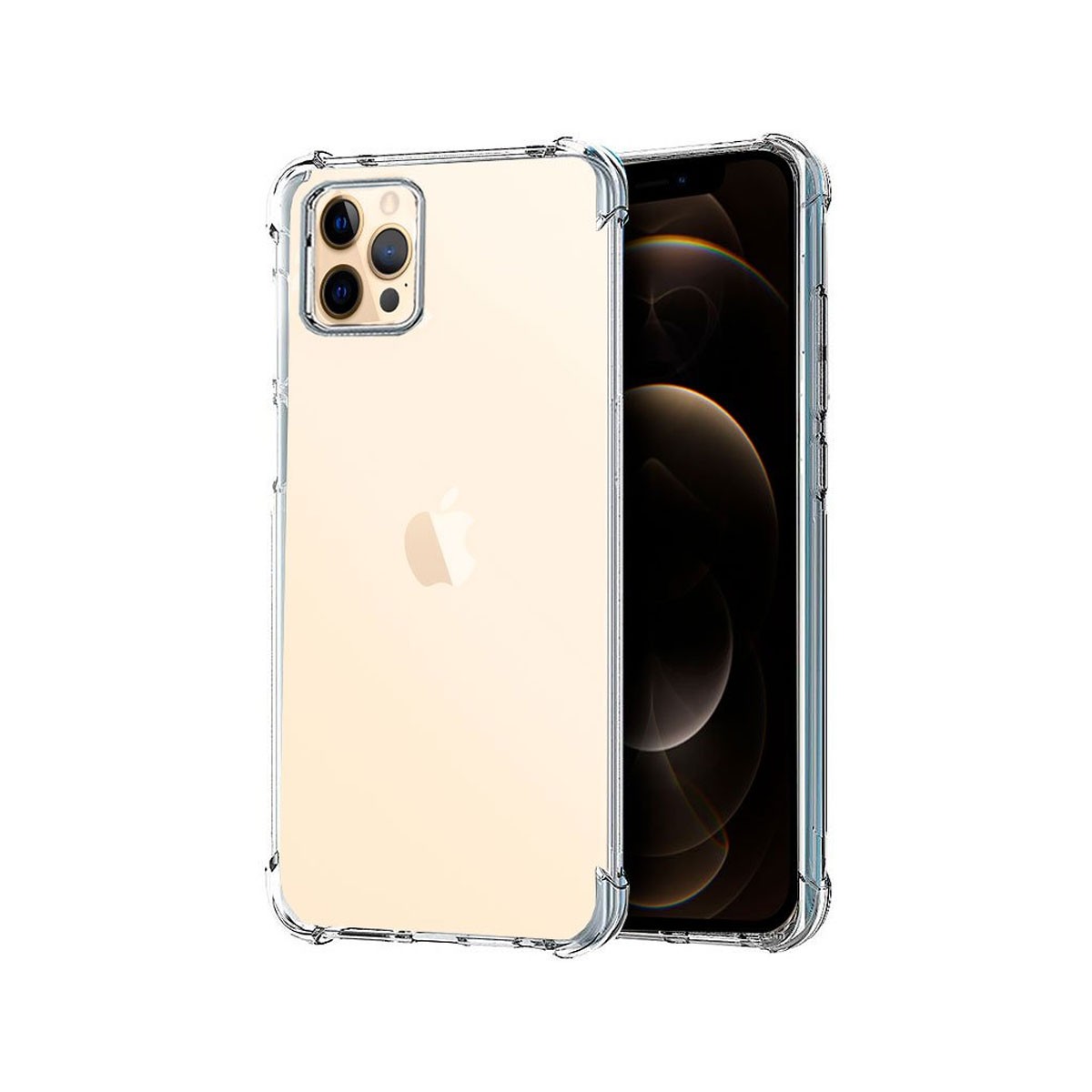 Funda Silicona antichoque iPhone 12 Pro Max Transparente
