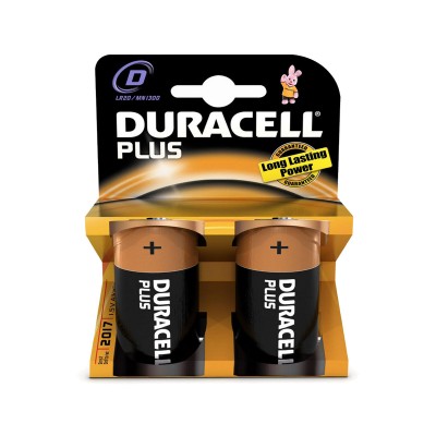 Pilhas Duracell Plus Power D 1.5V Pack 2