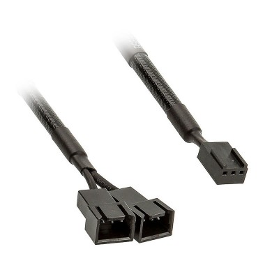 Cable Phanteks Y 3-pin for 2 PWM fans Black (PH-CB-Y3P)
