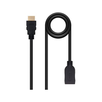 Extension Cable Nanocable HDMI 1.3 A/M-A/F 1m Black (10.15.1001)