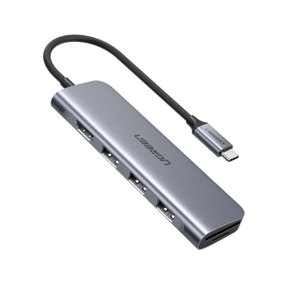 Hub Ugreen CM195 USB-C to USB 3.0/HDMI/SD/TF Grey