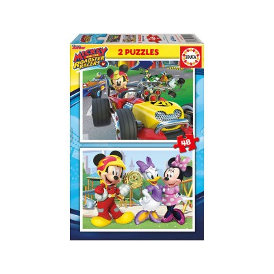 Puzzle Mickey y los Super Pilotos 2x48 Piezas