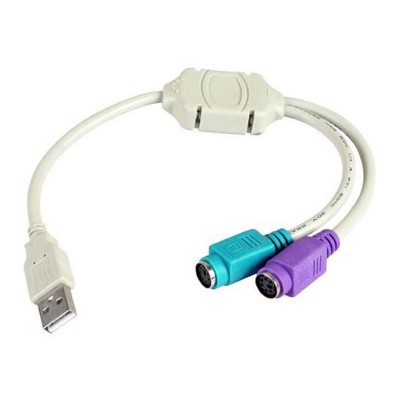 Adapter 3GO USB 2.0 to 2x PS/2 White (C101)