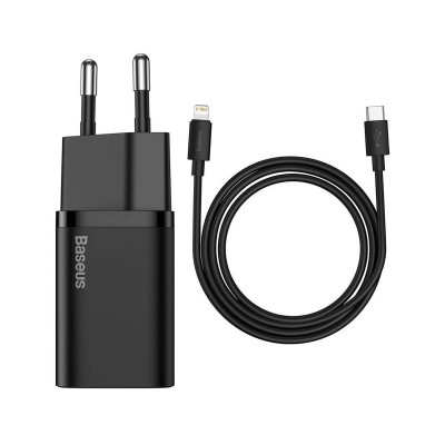 Charger Baseus Super Si Fast Charge 20W Lightning Black