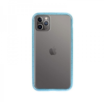 Capa Silicone iPhone 11 Transparente/Azul