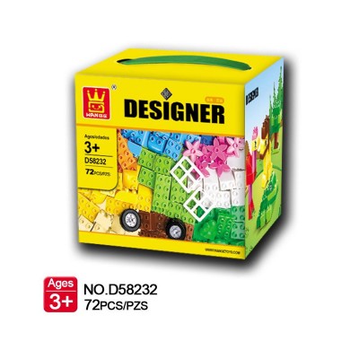 Conjunto de Bloques Designer Creative Box (72 Unidades)