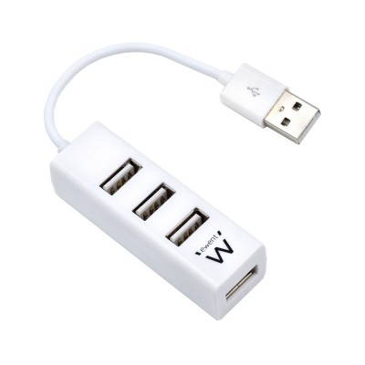 USB Hub Ewent EW1122 4 USB Ports 2.0 White