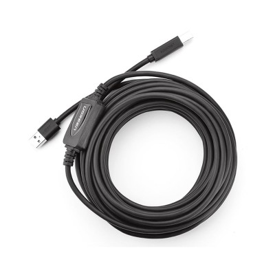Cable Ugreen USB Type-A/Type-B 10m Printer Black (US122)
