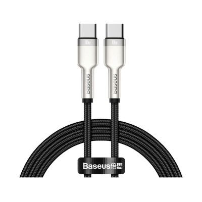 Data Cable Baseus Cafule USB-C to USB-C 5A 100W 1m Black