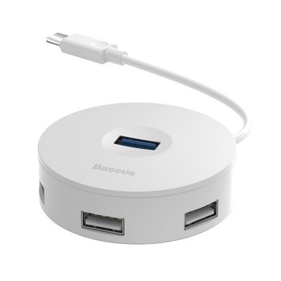 Hub Baseus USB-C para USB/Micro USB Branco