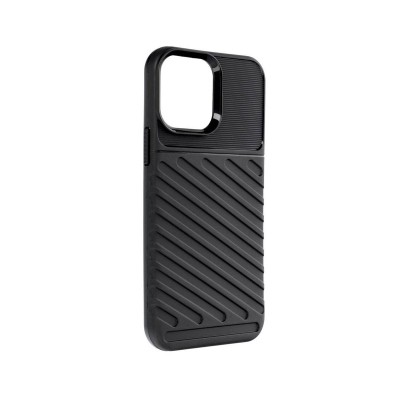 Silicone Cover Forcell Thunder iPhone 13 Pro Black