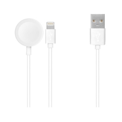 Magnetic and Lightning Charging Cable 1.2m White